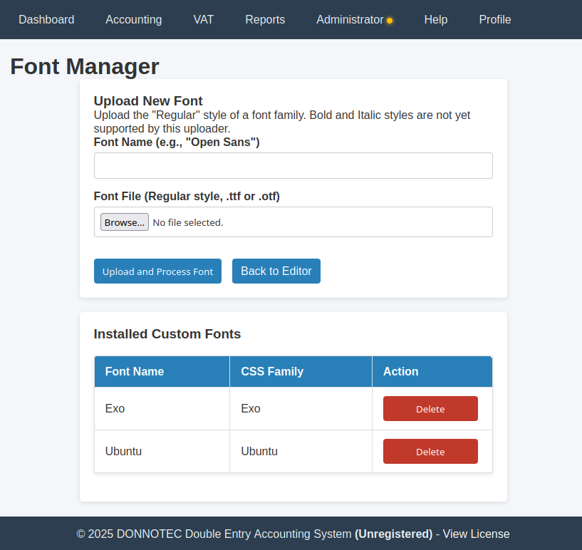 Font Manager