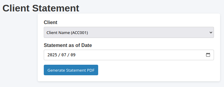 Client Statement